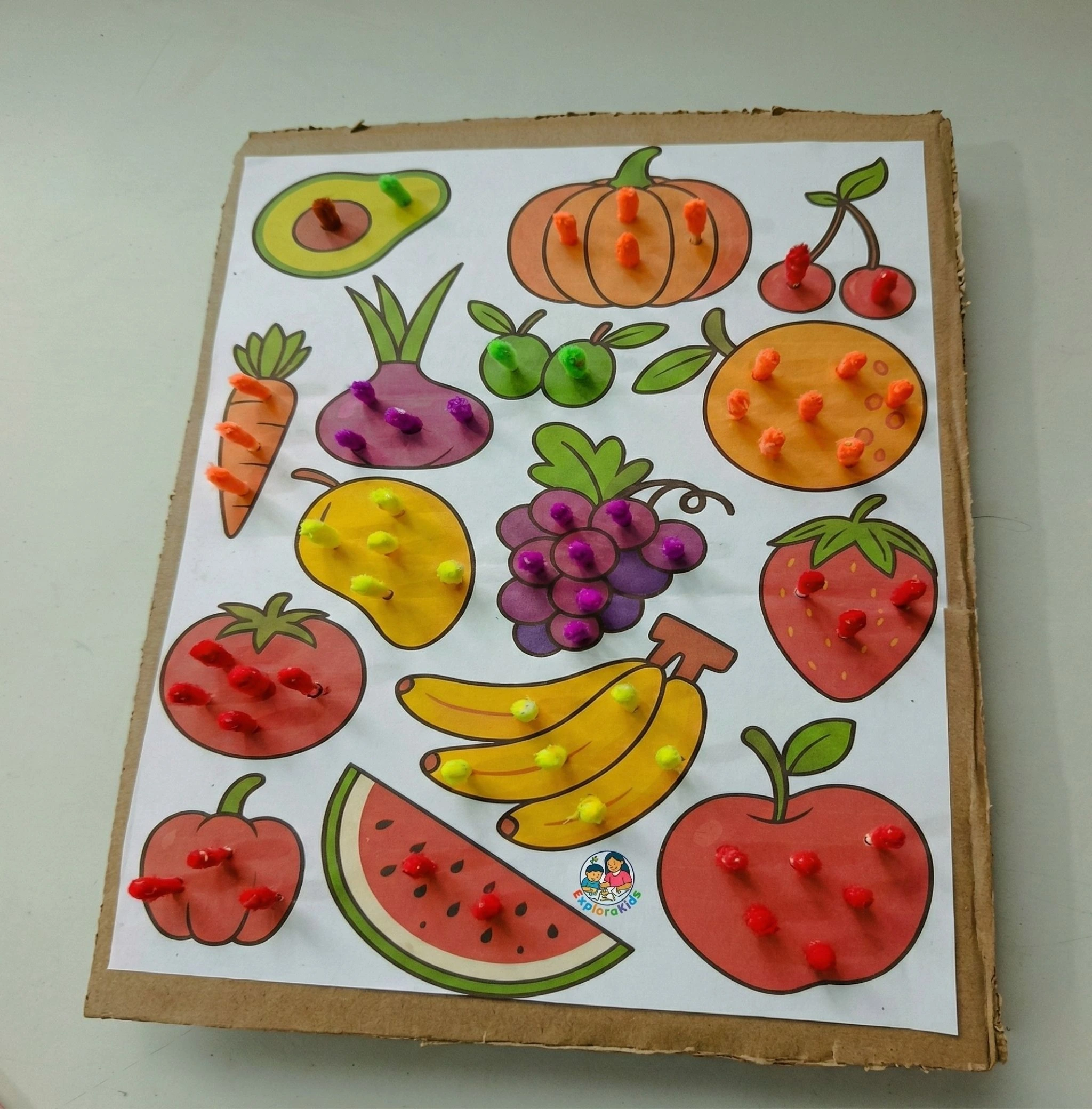 Plantilla: Frutas Sensoriales